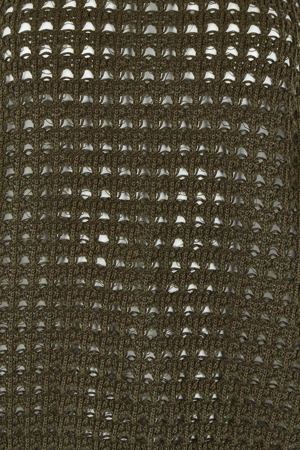 Product shot of the Love Language Cotton Vest in colour Forest (Green), detail
