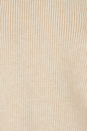 Product shot of the Always My Go To Jumper in colour Sand, detail