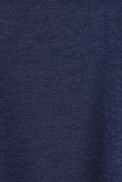 Product shot of the Saturday Night Low Back Tee in colour Marledenim (Blue), detail