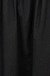 Product shot of the Bubble Delight Cotton Skirt in colour Black (Black), detail