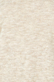 Product shot of the Found My Friend Recycled Knit Top in colour Sand, detail