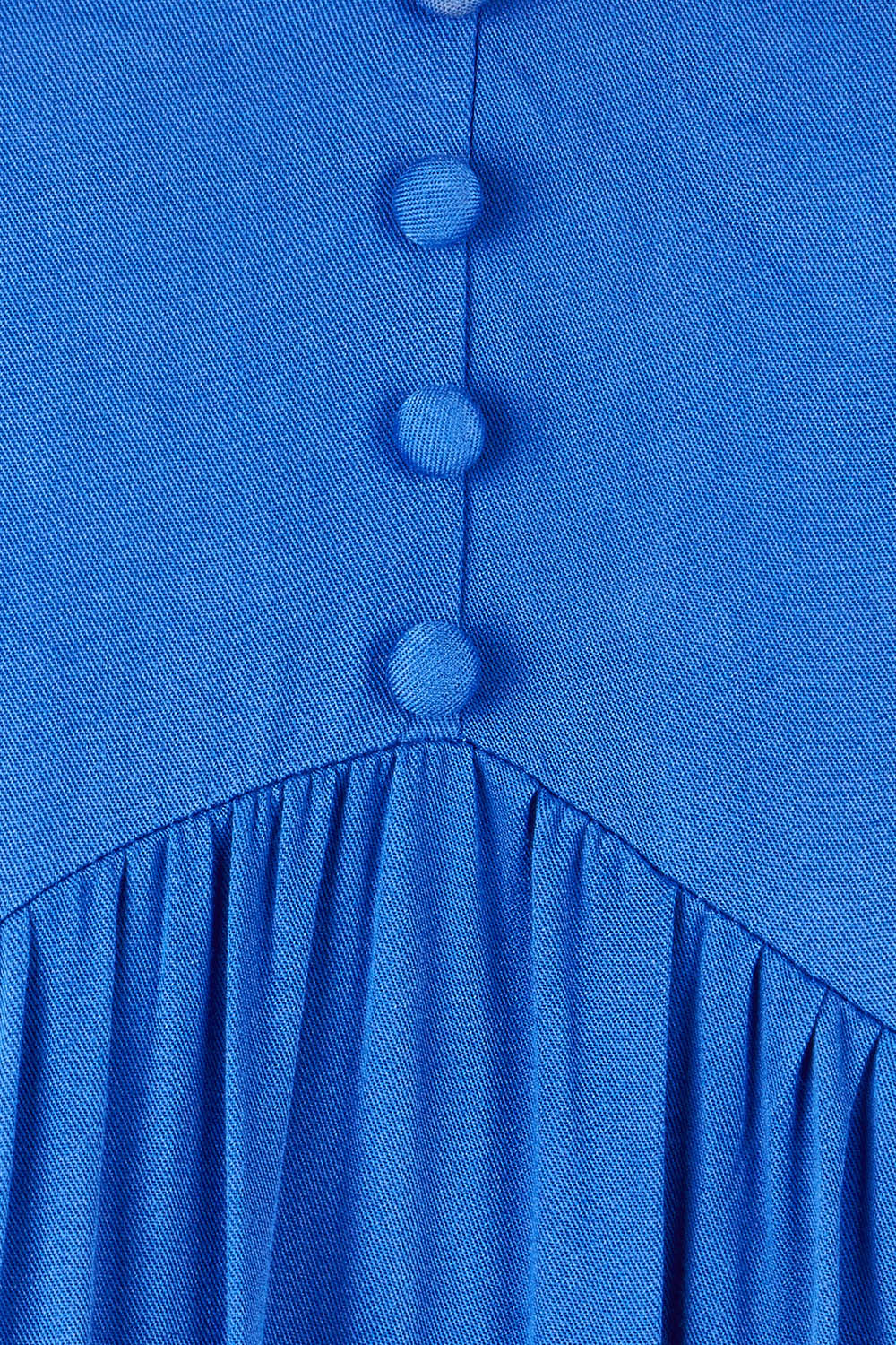 Product shot of the Picture Perfect Midi Dress in colour Royal (Blue), detail