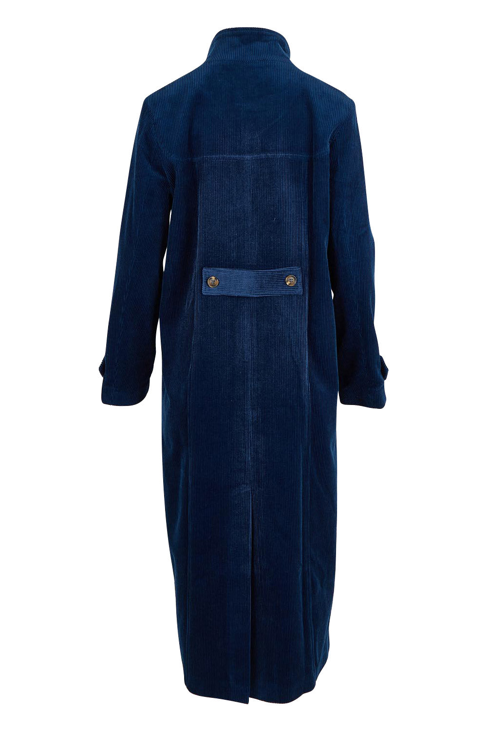 Preloved Winter Walk Longline Cord Duffle Coat - Royal