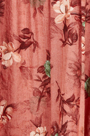 Product shot of the Full Of Sunshine Midi Dress in colour Clayfleur, detail