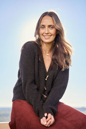 Found My Friend Recycled Knit Cardi – Chocolate