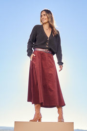 Found My Friend Recycled Knit Cardi – Chocolate