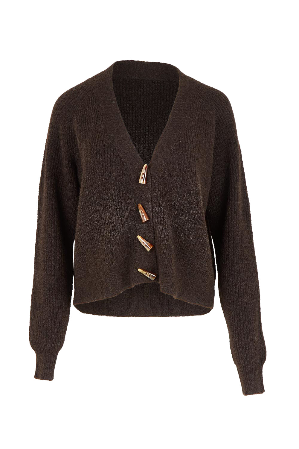 Found My Friend Recycled Knit Cardi – Chocolate