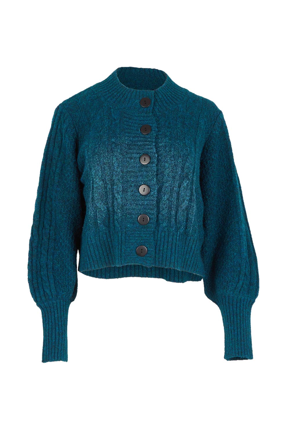 Level Up Cropped Cable Cardi – Lagoon