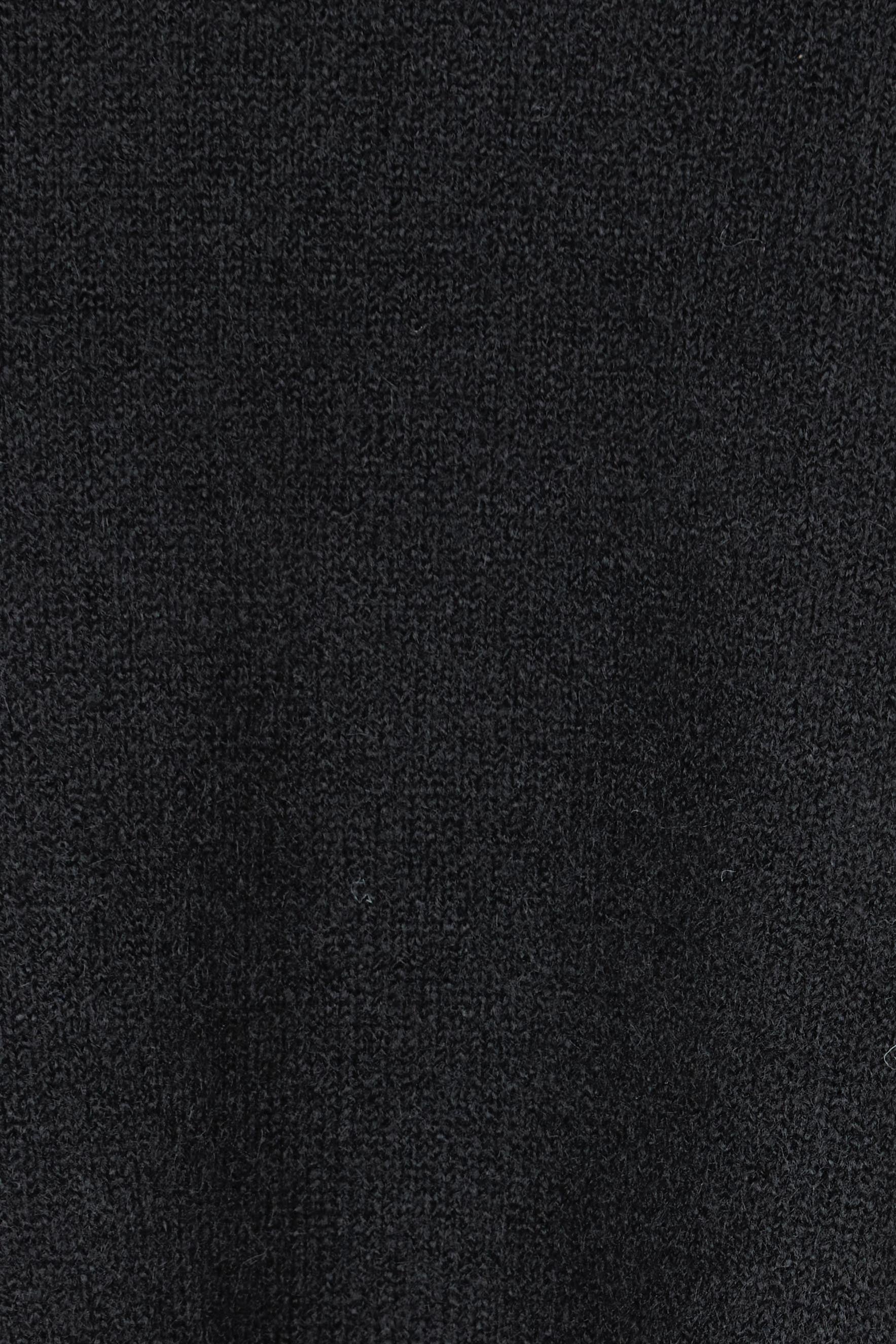 Product shot of the Found My Friend Recycled Knit Vest in colour Black (Black), detail