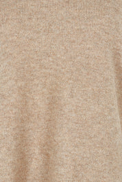 Product shot of the Found My Friend Recycled Knit Vest in colour Fawn, detail