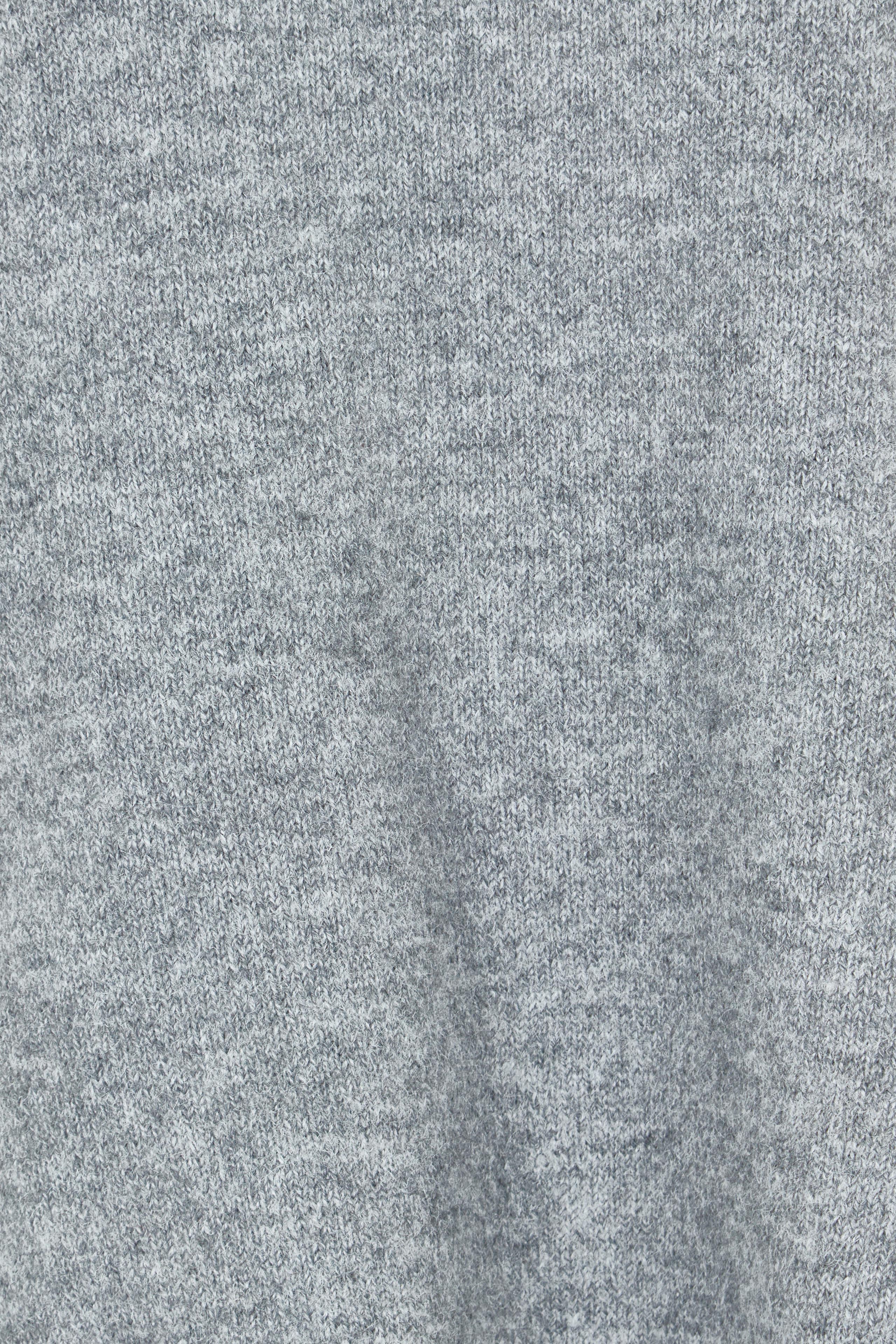 Product shot of the Found My Friend Recycled Knit Vest in colour Greymarle (Grey), detail