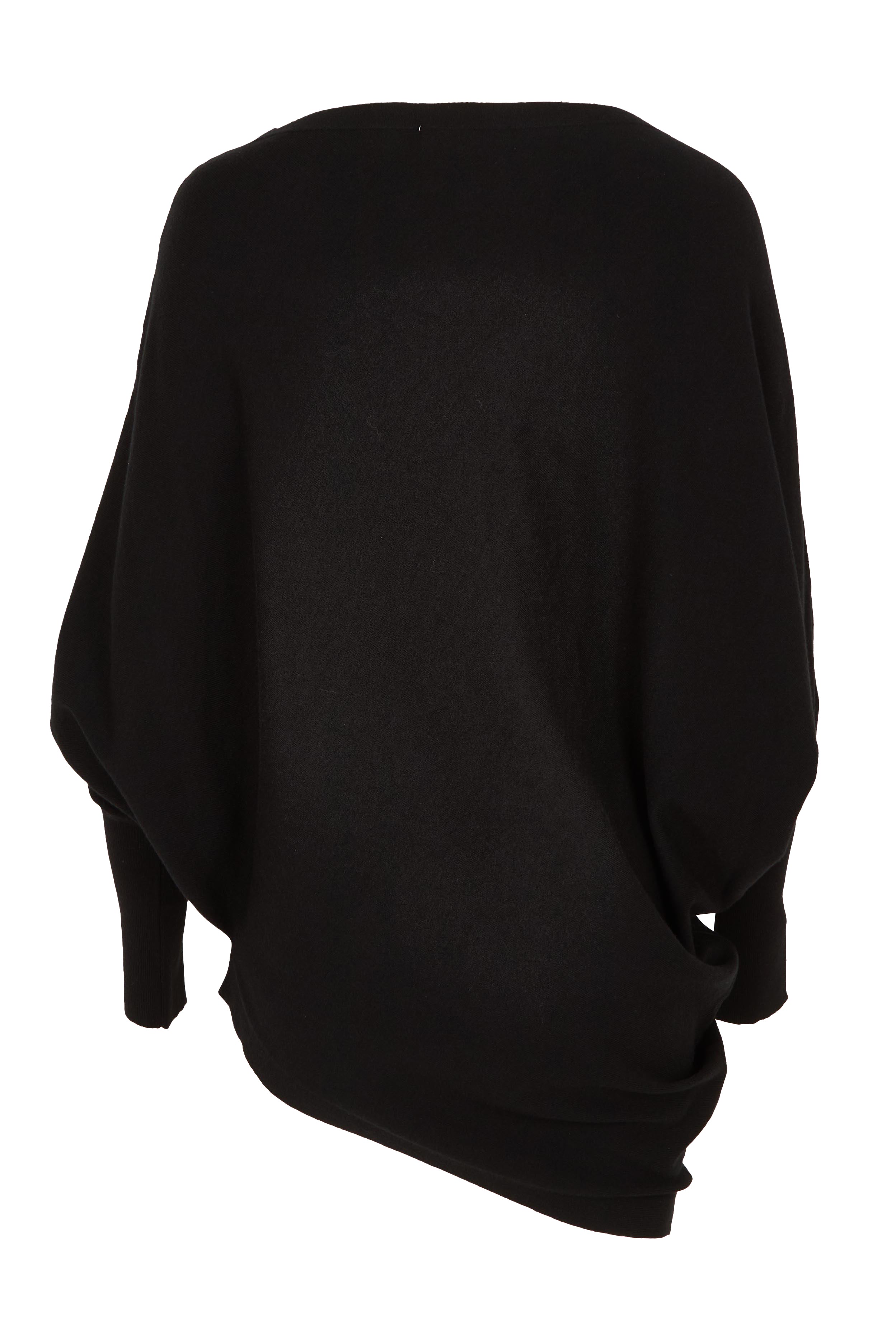 Product shot of the Snuggle Up True Knit Jumper in colour Black (Black), from the back