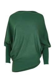Product shot of the Snuggle Up True Knit Jumper in colour Pine (Green), from the front