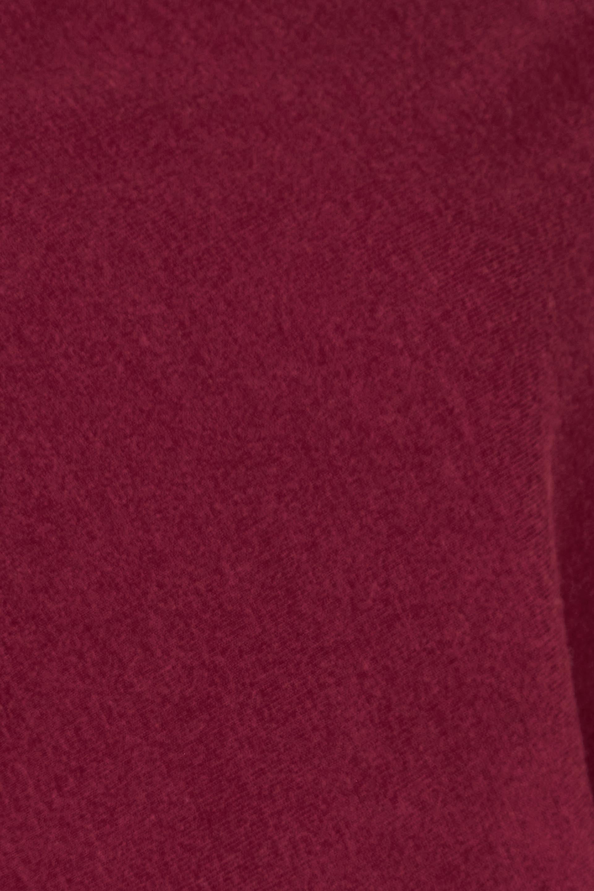 Product shot of the Snuggle Up True Knit Jumper in colour Plum (Purple), detail