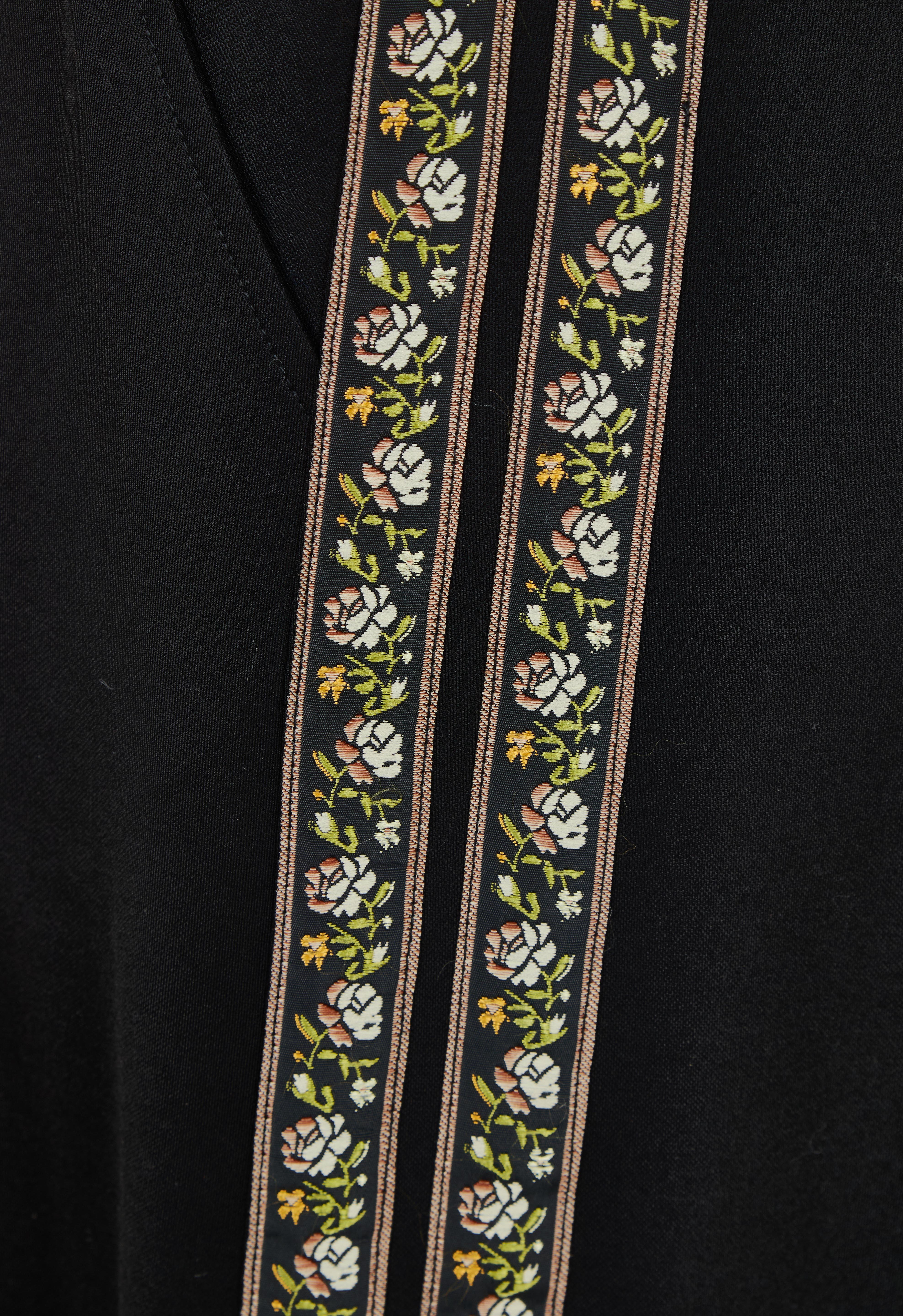 Product shot of the Follow My Lead Side Stripe Pants in colour Black (Black), detail
