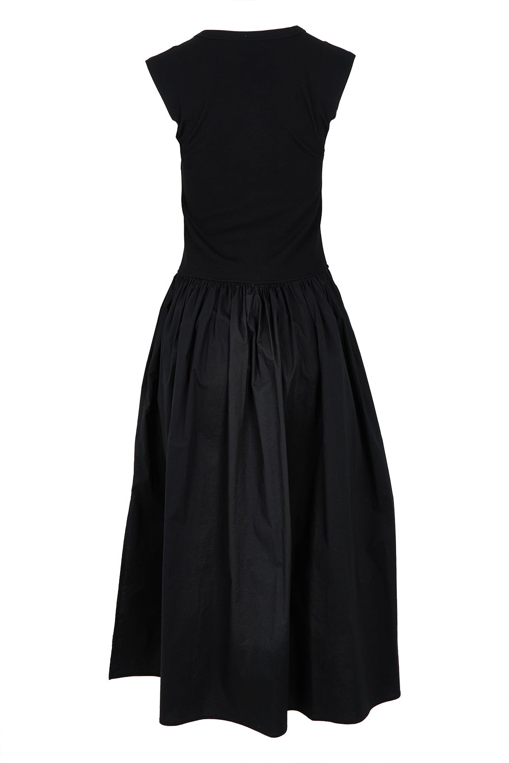 Product shot of the Sweet Intentions V Neck Maxi Dress in colour Black (Black), from the back