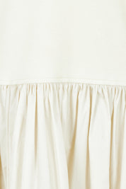 Product shot of the Sweet Intentions V Neck Maxi Dress in colour Cream, detail