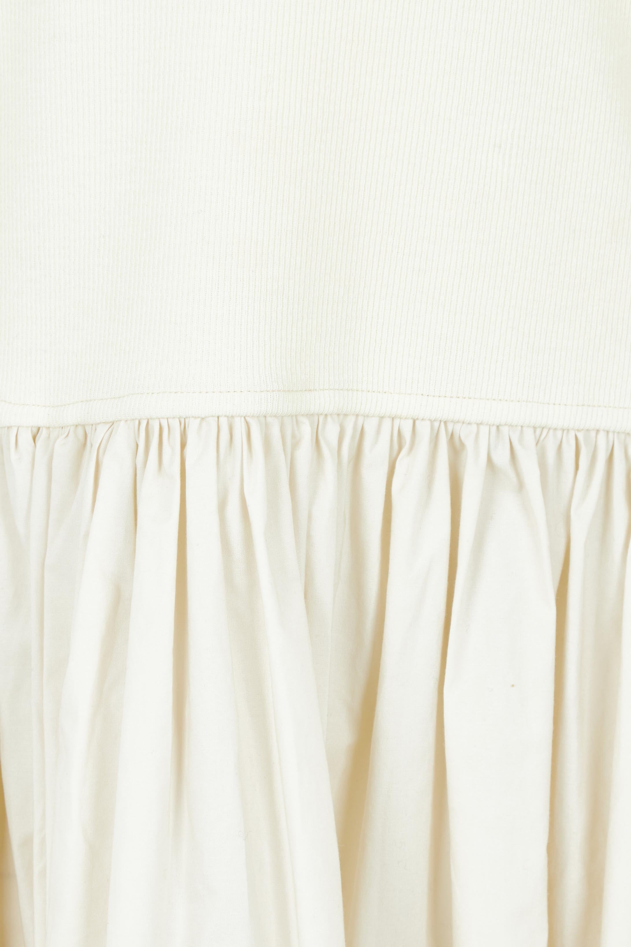 Product shot of the Sweet Intentions V Neck Maxi Dress in colour Cream, detail