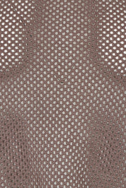 Product shot of the Summer Ready Cotton Knit Tank in colour Pecan, detail
