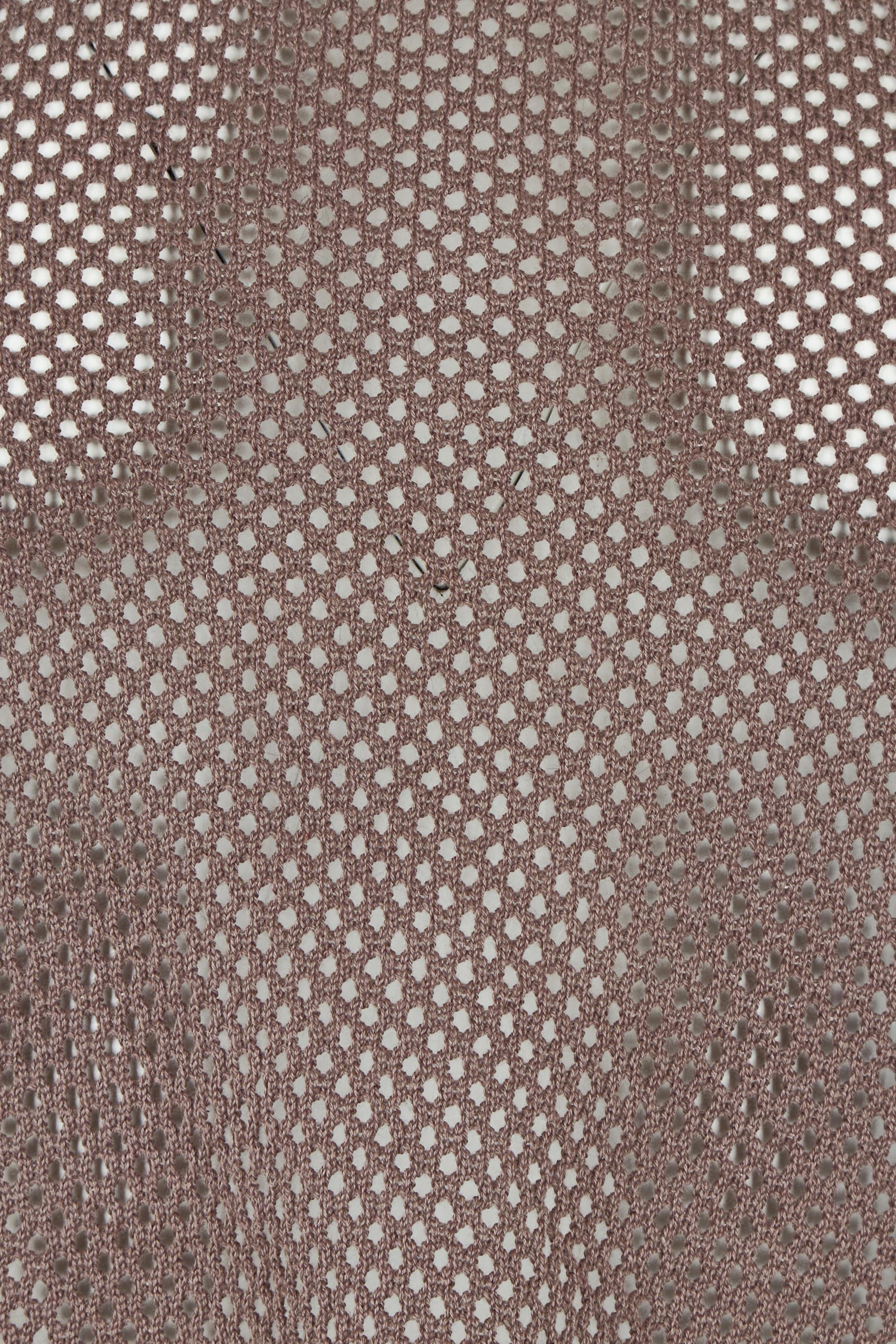 Product shot of the Summer Ready Cotton Knit Tank in colour Pecan, detail