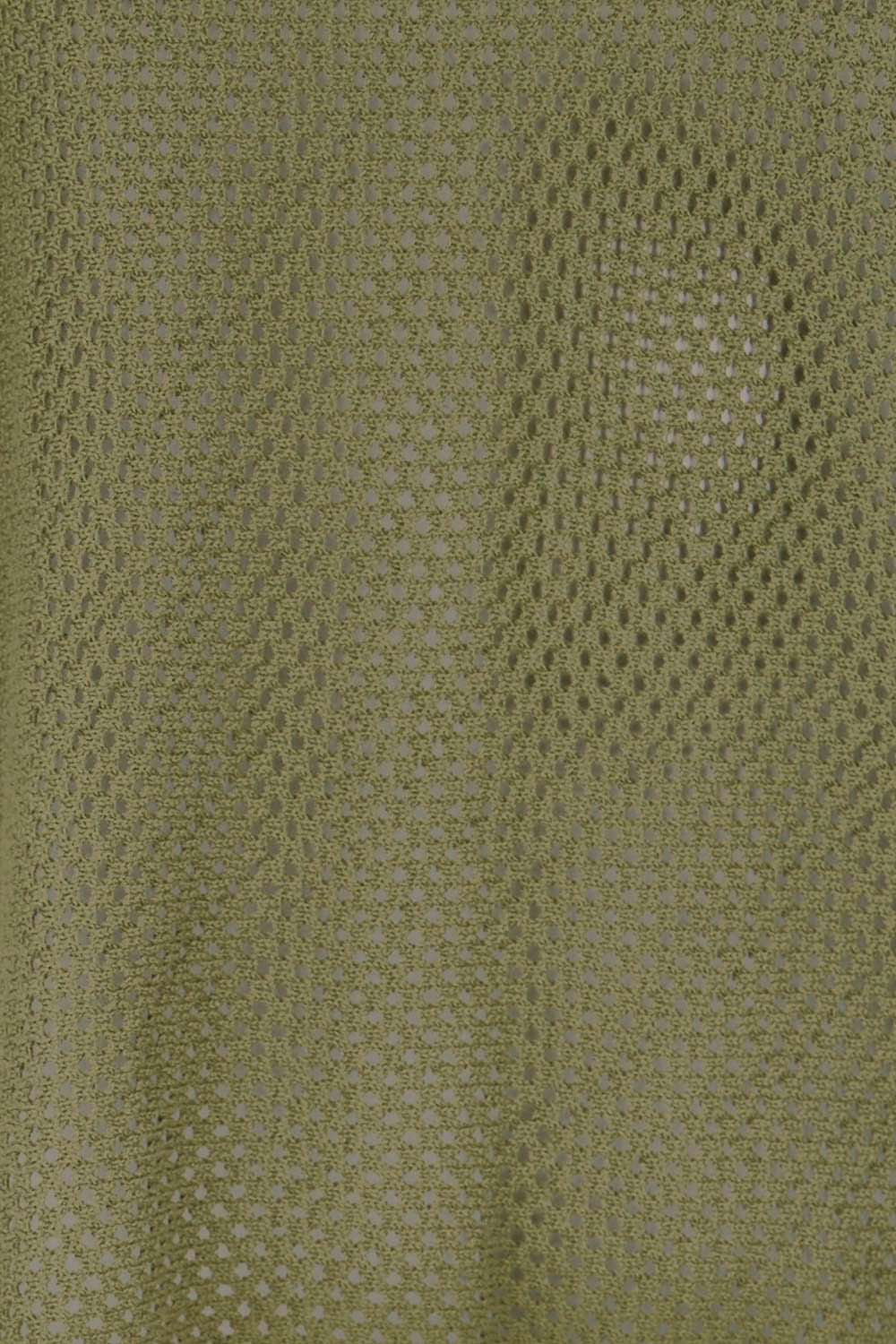 Product shot of the Summer Ready Cotton Throw Sweater – Moss in colour Moss, showing detail