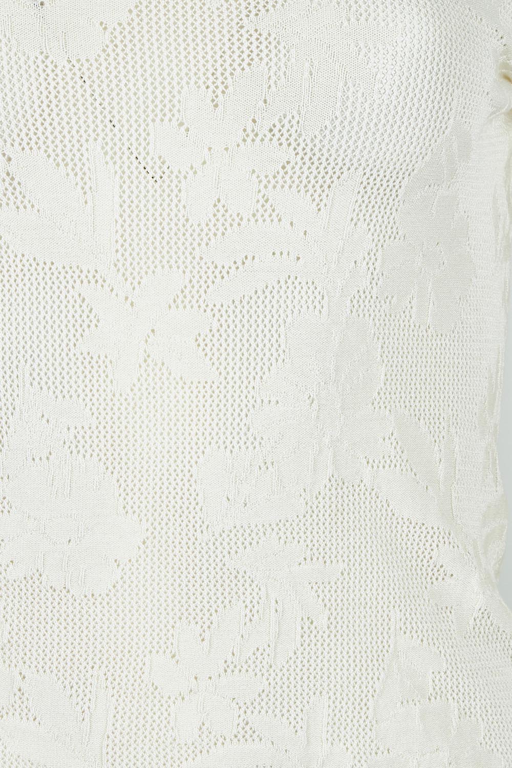 Product shot of the Love Layer Long Sleeve Knit Top in colour Milk, detail