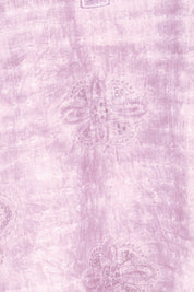Product shot of the Cool Ease Embroidered Cotton Shirt – Grape in colour Grape, showing detail