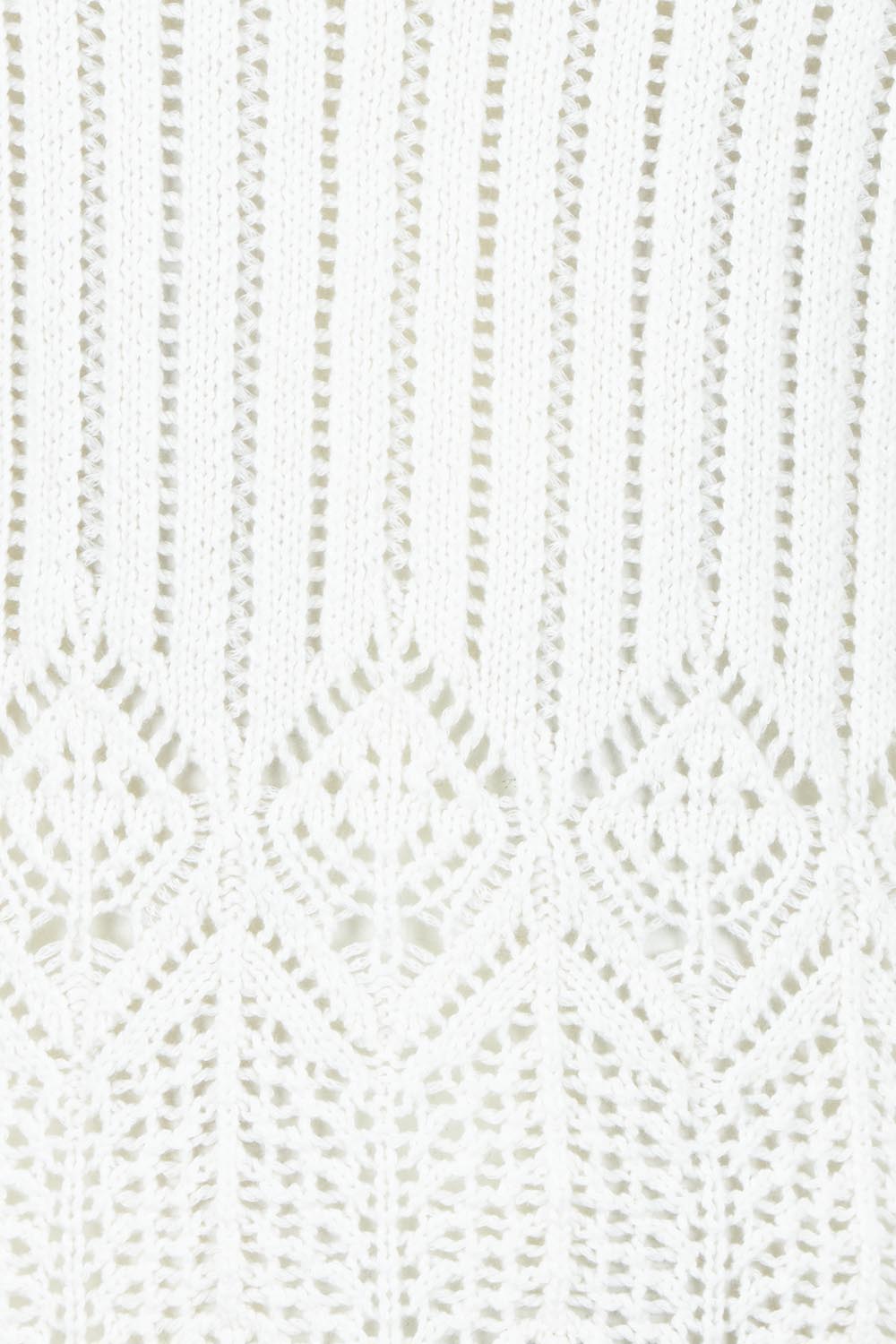 Product shot of the You Are My Sunshine Cotton Blend Knit Tank in colour Milk (White), detail