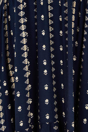 Product shot of the Dreaming Of You Maxi Dress in colour Navy (Blue), detail