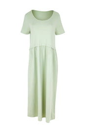 Product shot of the Casual Saturday Dress – Lightsage in colour Lightsage, from the front