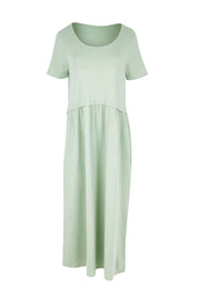 Product shot of the Casual Saturday Dress – Lightsage in colour Lightsage, from the front