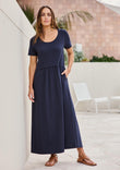 Casual Saturday Cotton Dress – Navy