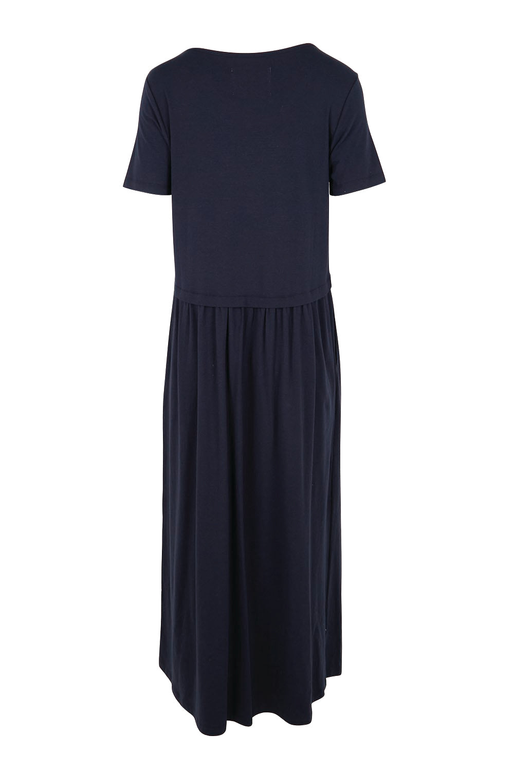 Product shot of the Casual Saturday Dress – Navy in colour Navy, from the back