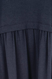 Product shot of the Casual Saturday Dress – Navy in colour Navy, showing detail