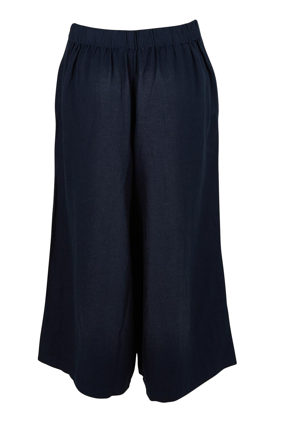 Product shot of the Sail Away With Me Pants in colour Navy (Blue), from the back