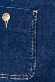 Product shot of the Always There For Me Pocket Detail Denim Jeans in colour Denim (Blue), detail