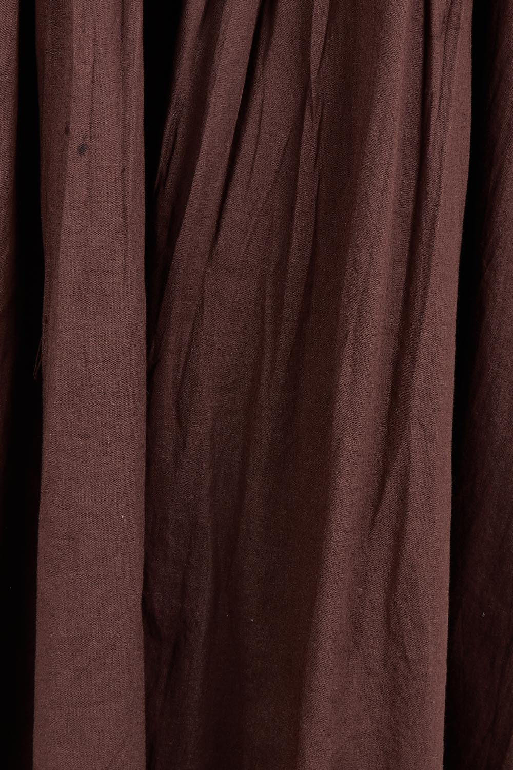 Product shot of the Summer Breeze Smocked Cotton Dress in colour Chocolate, detail