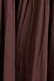 Product shot of the Summer Breeze Smocked Cotton Dress in colour Chocolate, detail