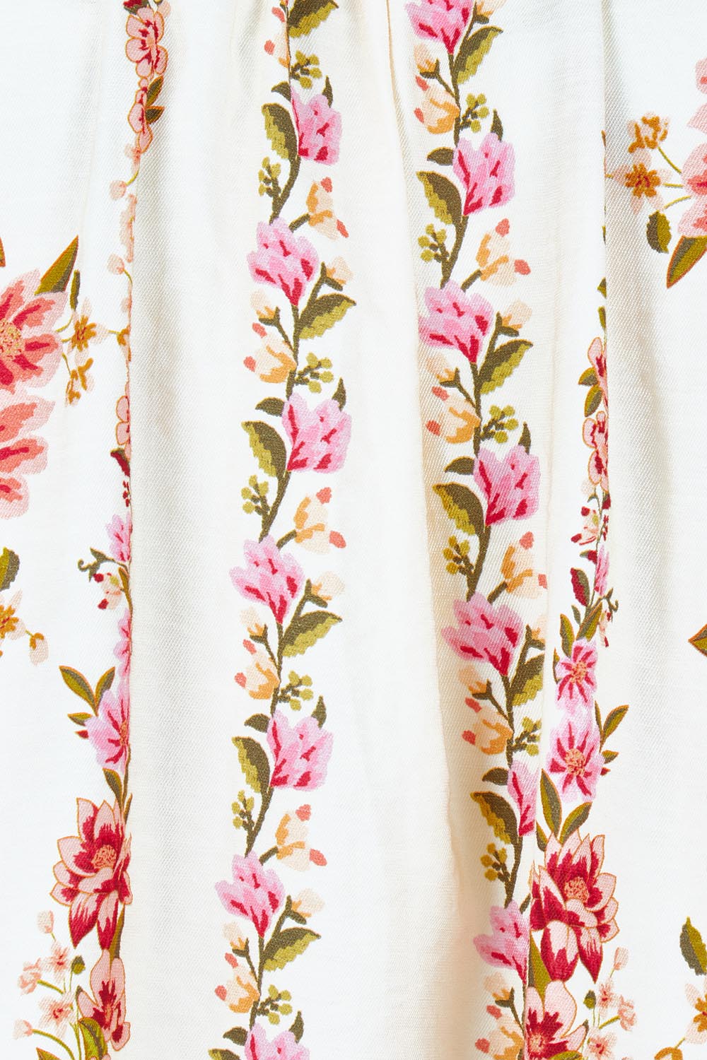 Product shot of the Floral Affair Blouse in colour Creamfleur (Pink), detail
