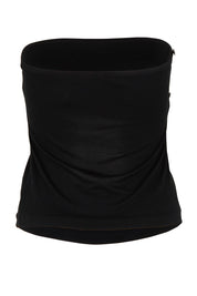 Product shot of the Sunset Treasure Bamboo Convertible Bandeau in colour Black (Black), from the back