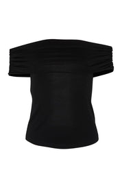 Product shot of the Sunset Treasure Bamboo Convertible Bandeau in colour Black (Black), detail
