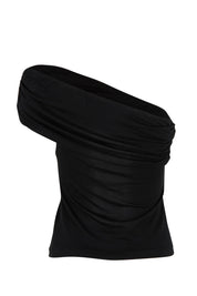 Product shot of the Sunset Treasure Bamboo Convertible Bandeau in colour Black (Black), detail