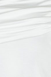 Product shot of the Sunset Treasure Bamboo Convertible Bandeau in colour Vanilla (White), detail
