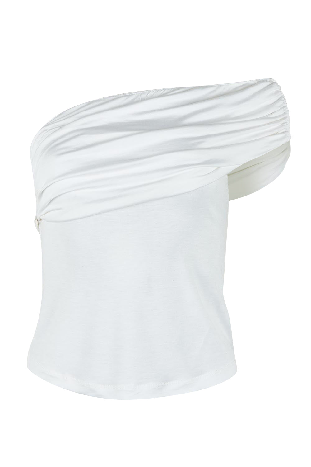 Product shot of the Sunset Treasure Bamboo Convertible Bandeau in colour Vanilla (White), from the front