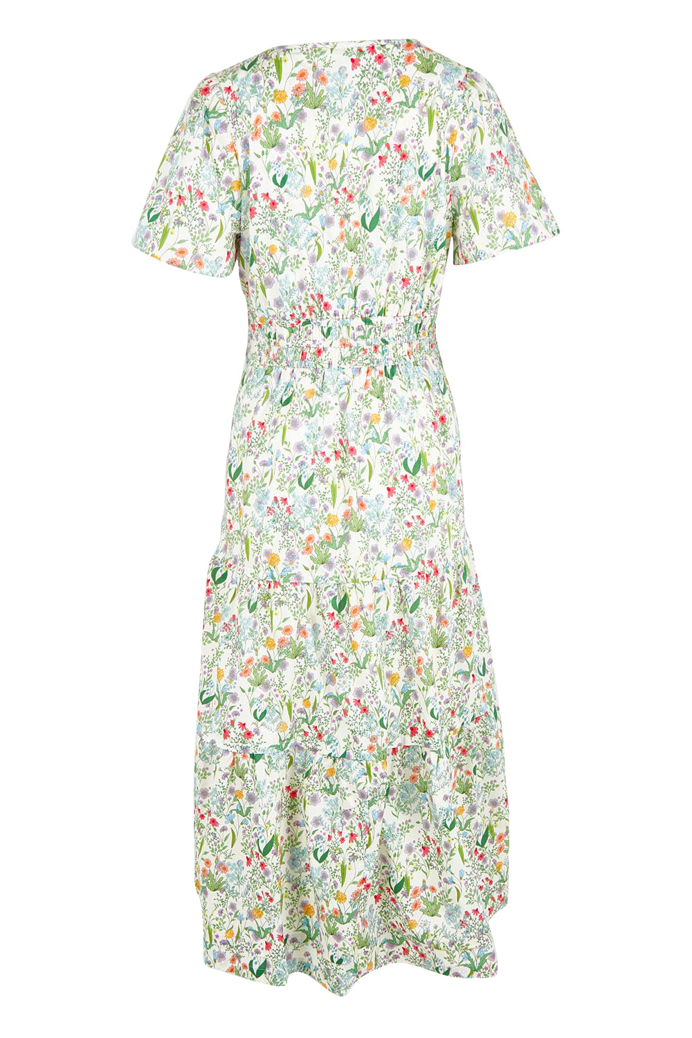 Product shot of the Sweet Feels Cotton Maxi Dress in colour Garden, from the back