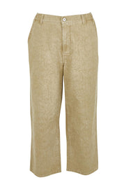 Product shot of the Driftwood Embroidered Cotton Jeans in colour Rock, from the front
