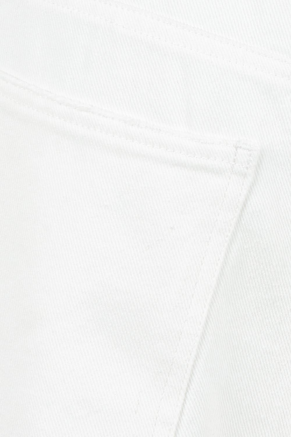 Product shot of the Dusk To Dawn Cotton  Slouch Barrel Jeans in colour White (White), detail