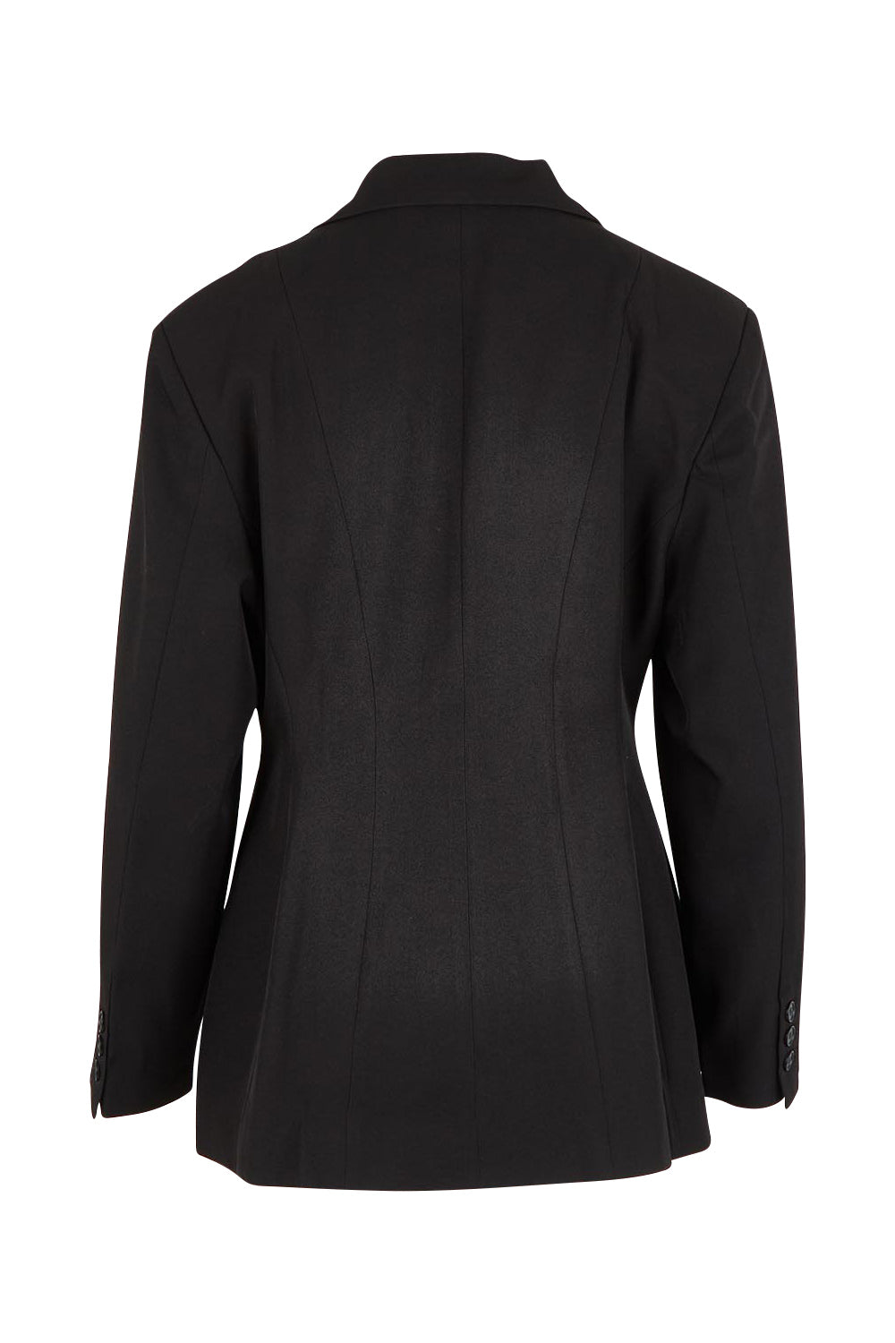 Product shot of the All The Right Moves Blazer in colour Black (Black), from the back