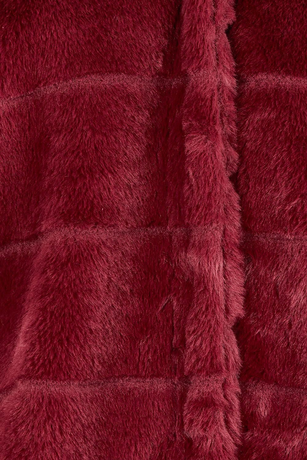 Adore You Faux Fur Jacket – Burgundy