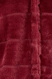 Adore You Faux Fur Jacket – Burgundy